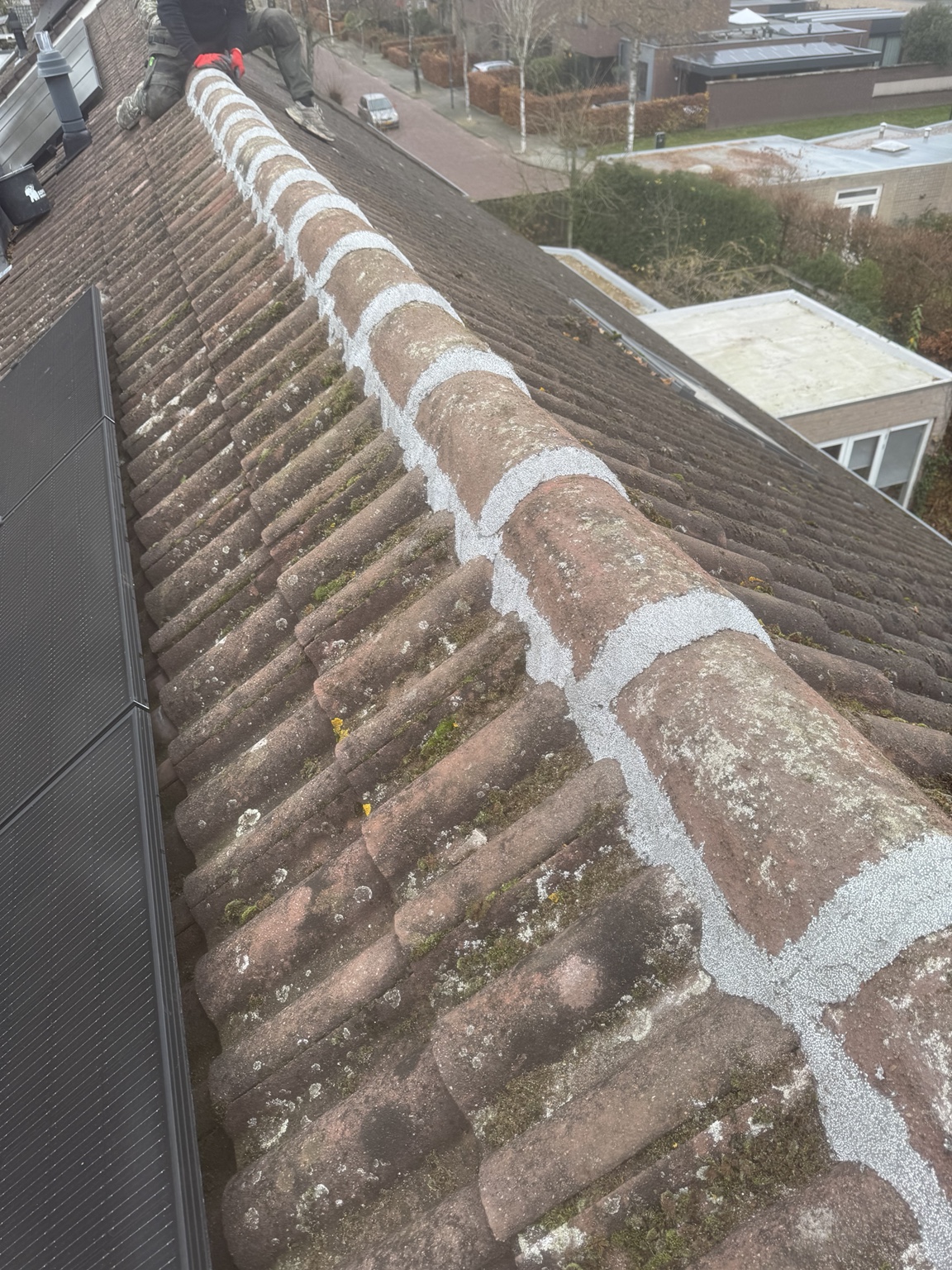 Renovatie van daknok